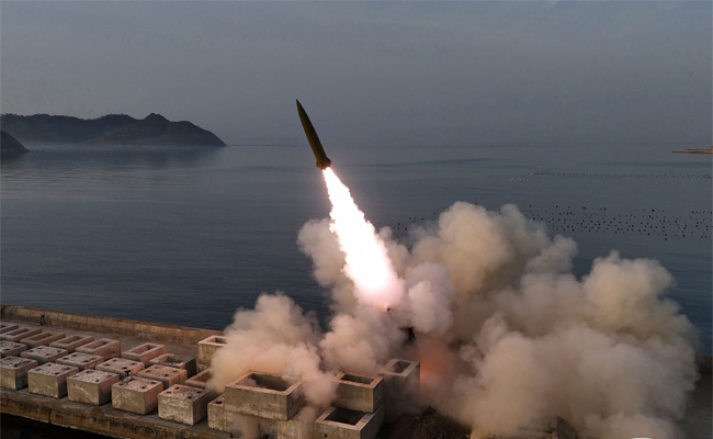 North Korea tests cluster munitions again in launch observed by Kim, his daughter